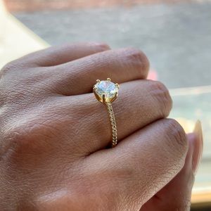 Nadri Gold CZ Ring